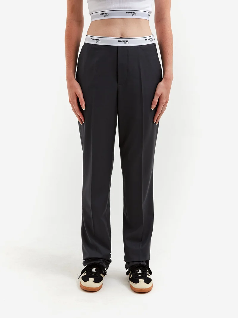 Image of Hommegirls Wool Classic Trousers - Grey