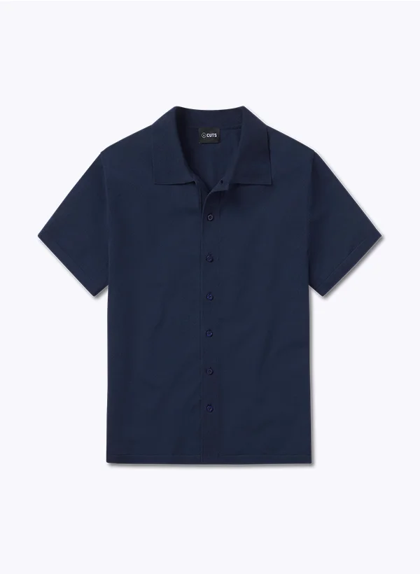 Riviera Knit Button Up