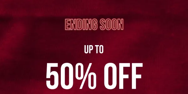 Ending Soon! Up to 50% off