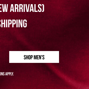 Shop men's up to 50% off even new arrivals + free shipping. *Exclusions Apply