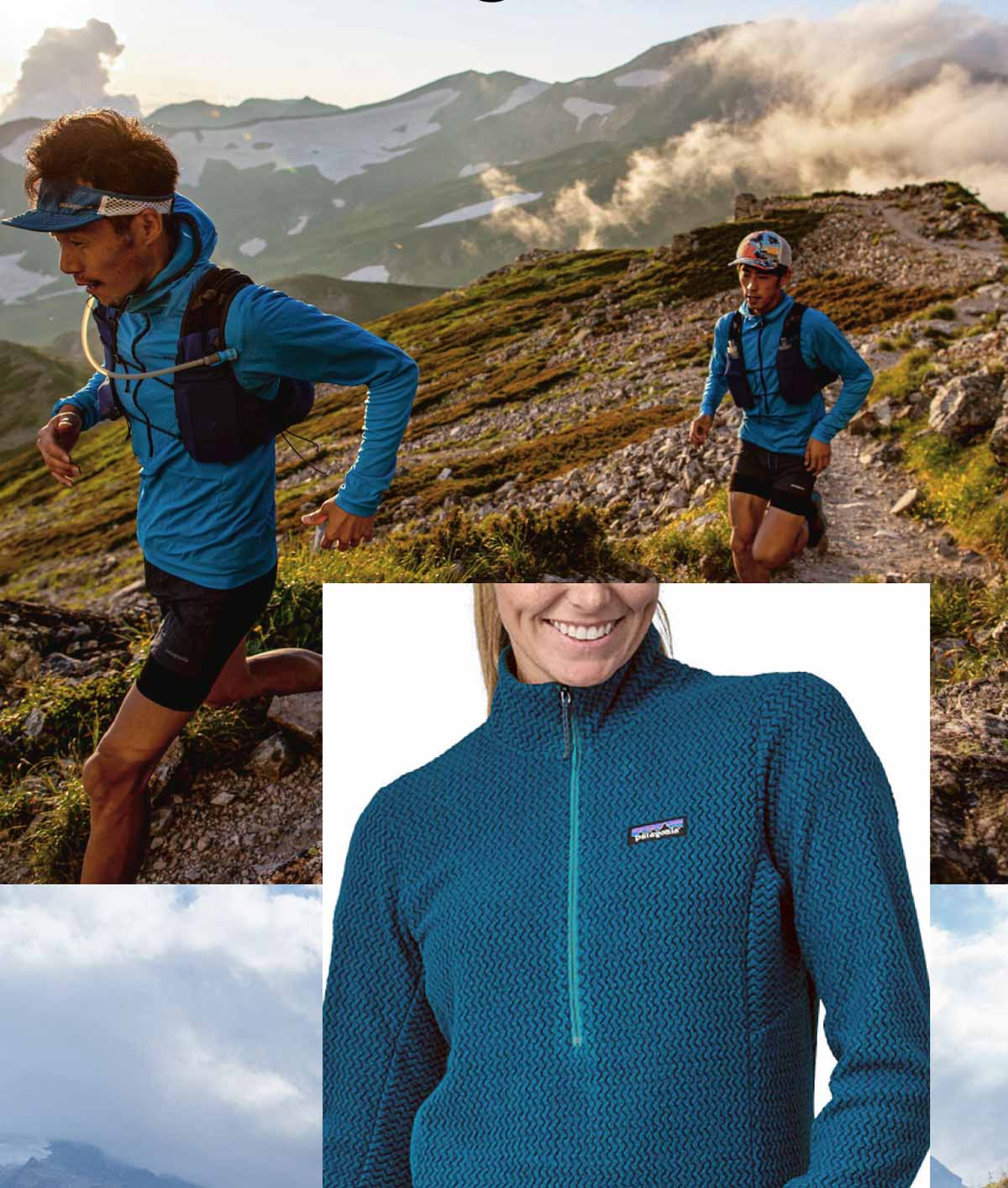 Image of the Men’s Capilene® Midweight Crew in blue.