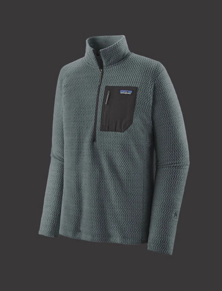 Men's R1® Air Zip-Neck in green.