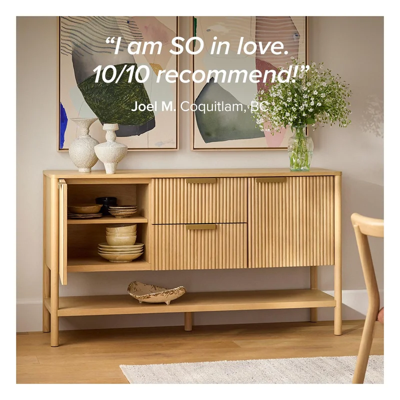 We’re spotlighting our Liv Collection—six styles with a signature fluted design, eye-catching brass handles, and plenty of storage to match.