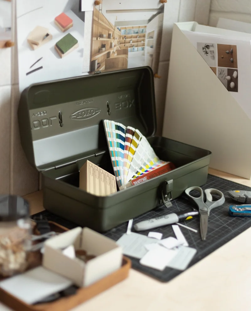 Image of Toyo Camber-top Toolbox Y-350 (Military Green)