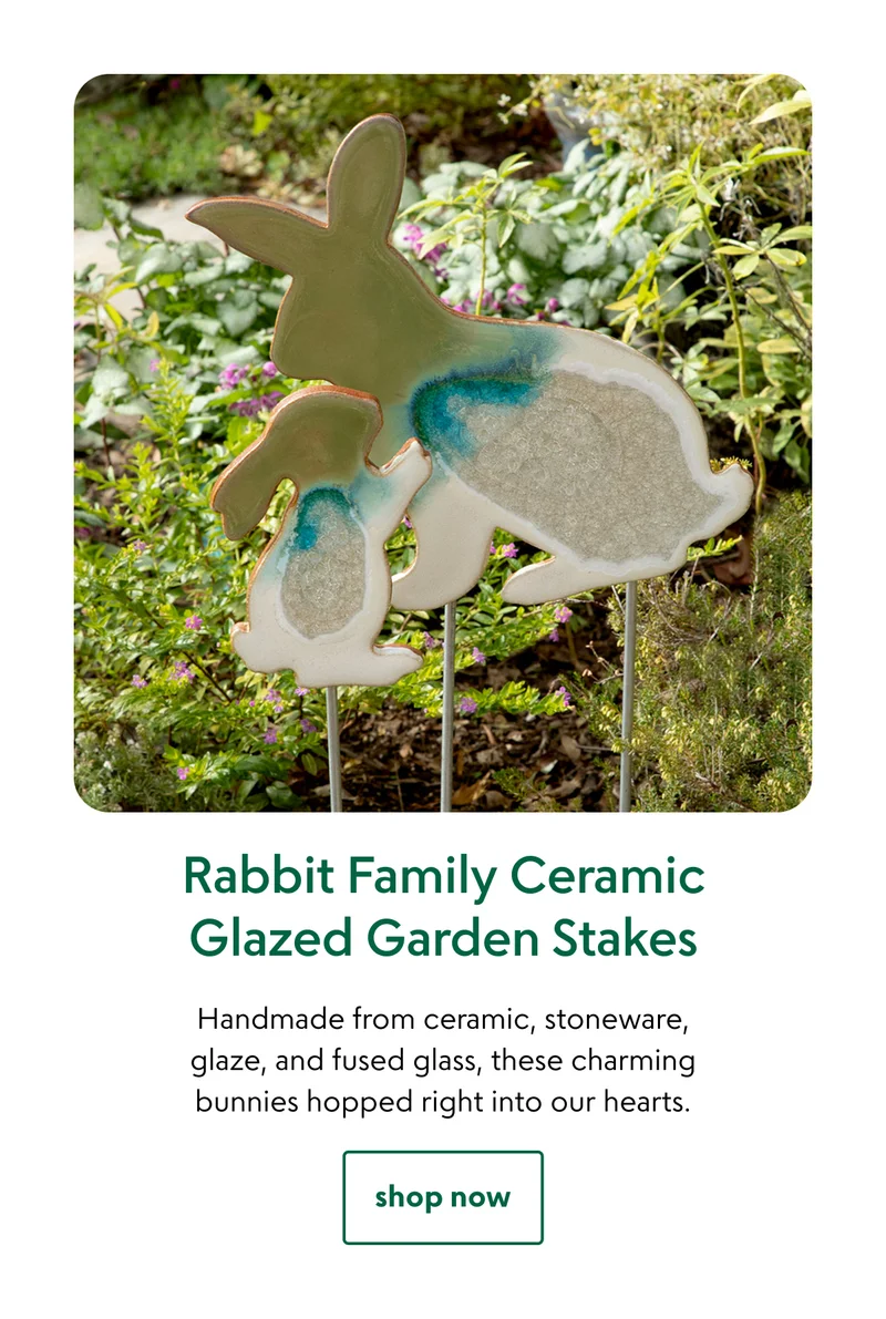 rabbit-family-ceramic-glazed-garden-stakes