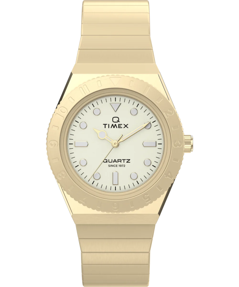 Image of Q Timex® Mini 30mm Stainless Steel Expansion Band Watch