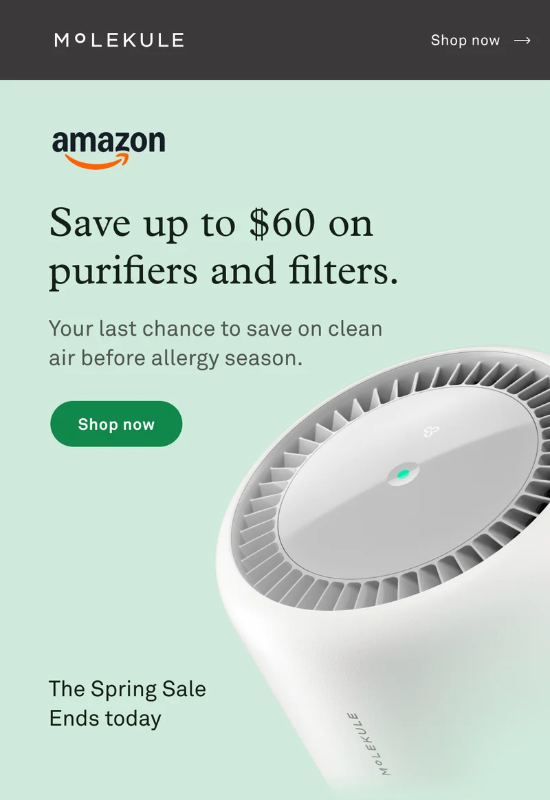 Save up to $60 on purifiers and filters