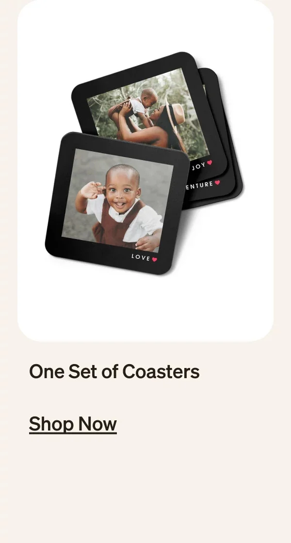 Set of Four Photo Coasters