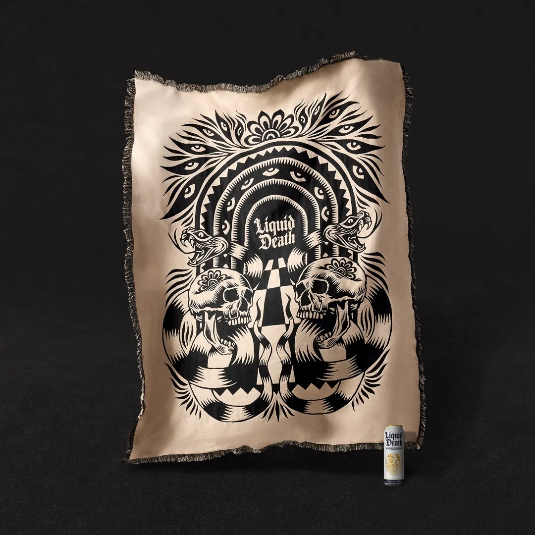 Death Charmer Woven Blanket
