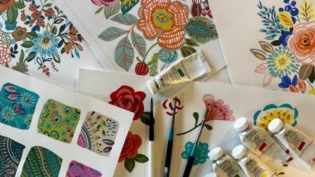 Adventures in Gouache II: Step by Step Painting Flowers and Foliage