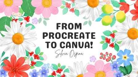 From Procreate to Canva: Turn Digital Illustrations into Botanical Designs