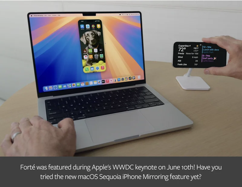 Forte Was Featured By Apple