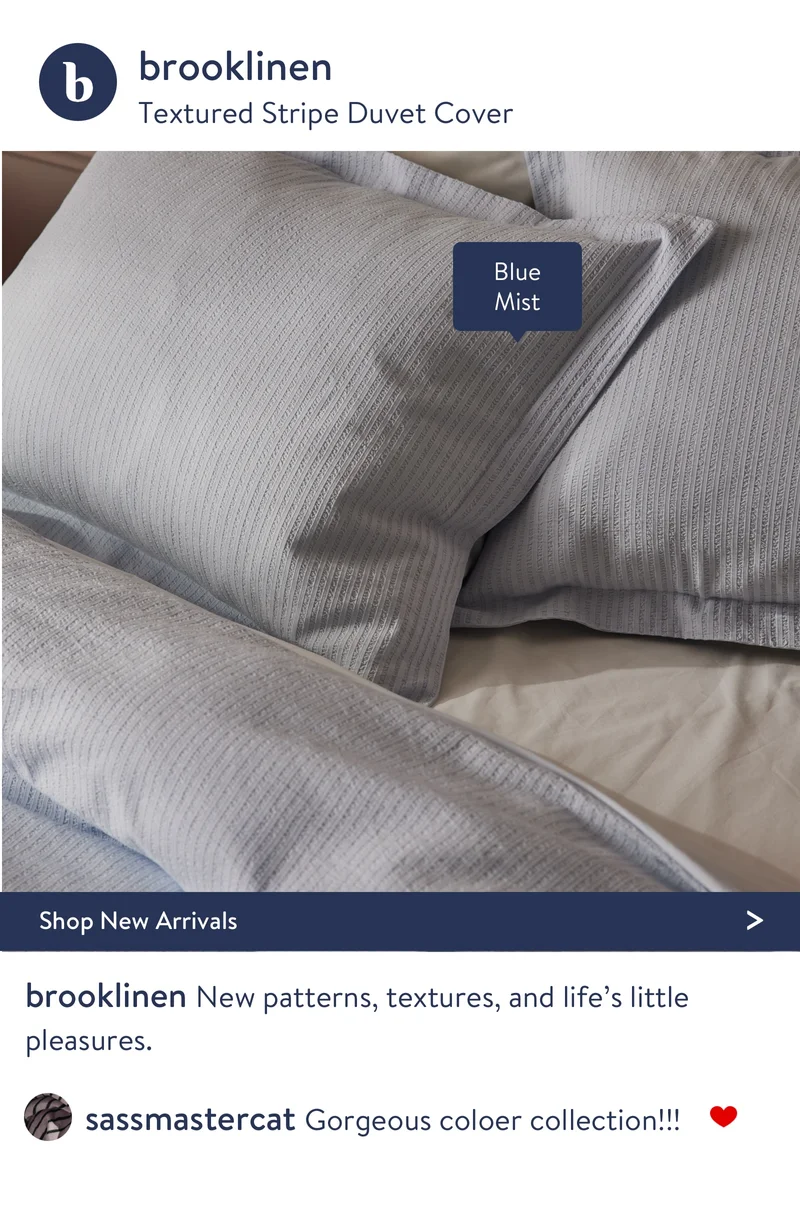 Textured stripe duvet