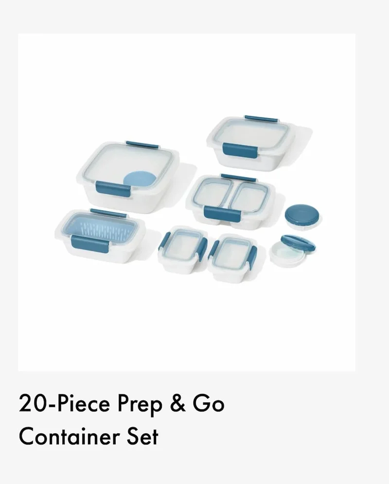 20-Piece Prep & Go  Container Set