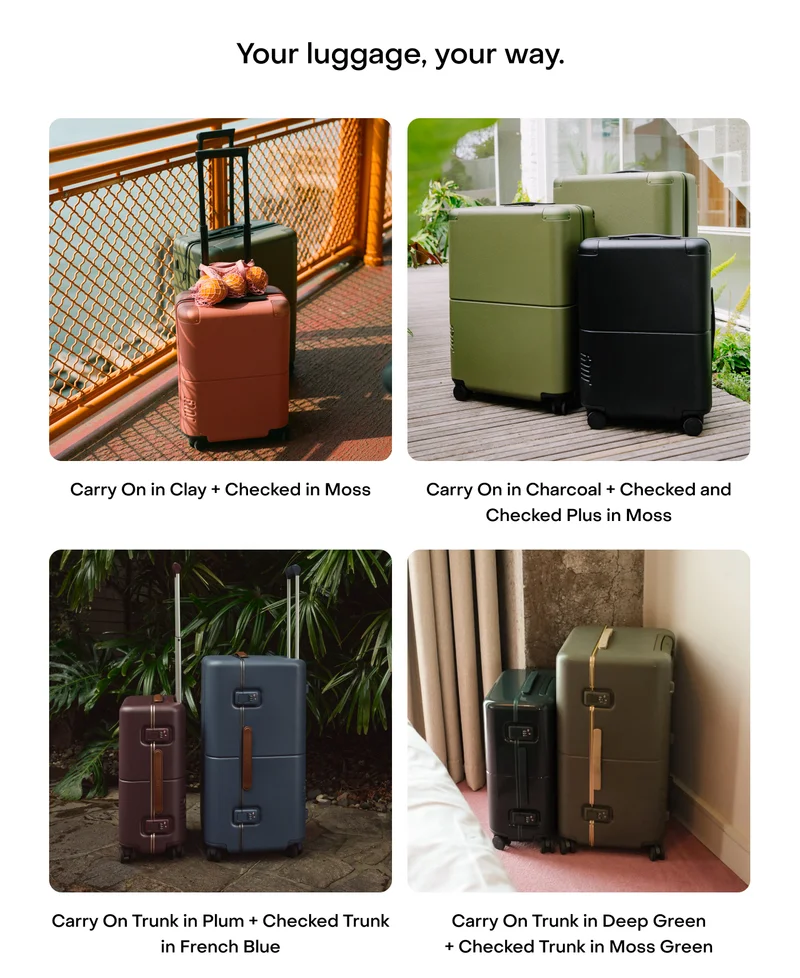 Your luggage, your way.