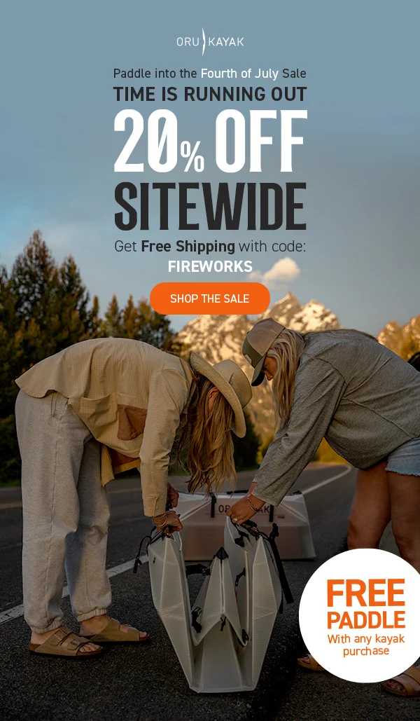 4th of July Sale ends tomorrow! 20% off Sitewide! Get FREE SHIPPING with code FIREWORKS