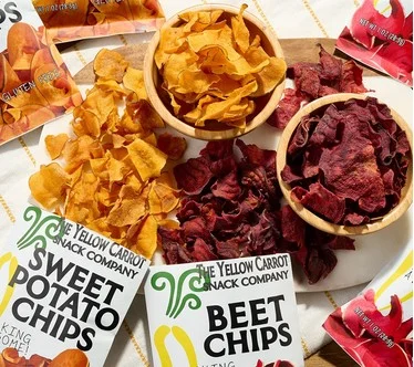 The Yellow Carrot Snack Co. (12) Snack Size Bags of Veggie Chips