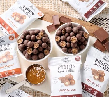 Genius Gourmet (2) 6 Count Boxes Protein Cookie Bites