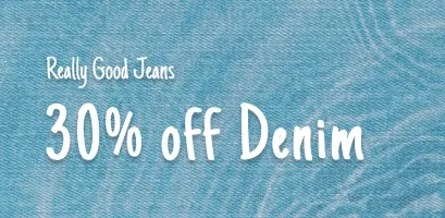 30% off denim
