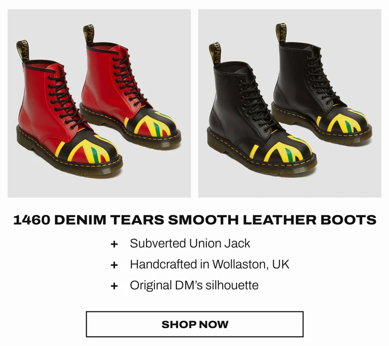 1460 Denim Tears Smooth Leather Boots