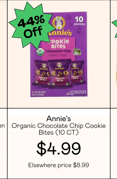 Organic Chocolate Chip Cookie Bites (10 CT)