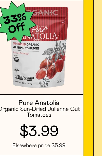 Organic Sun-Dried Julienne Cut Tomatoes