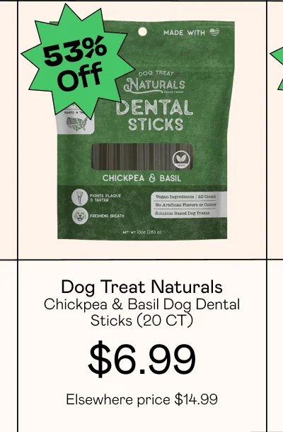 Chickpea & Basil Dog Dental Sticks (20 CT)