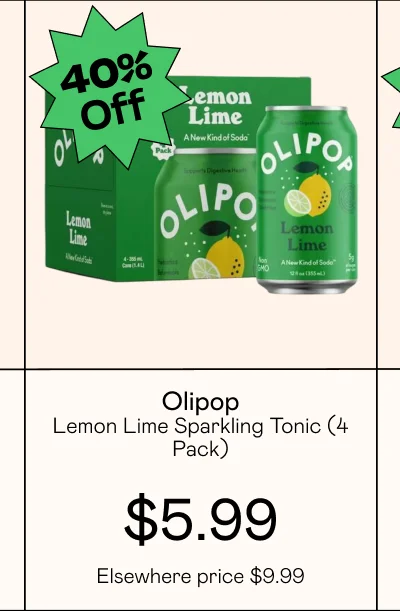 Lemon Lime Sparkling Tonic (4 Pack)