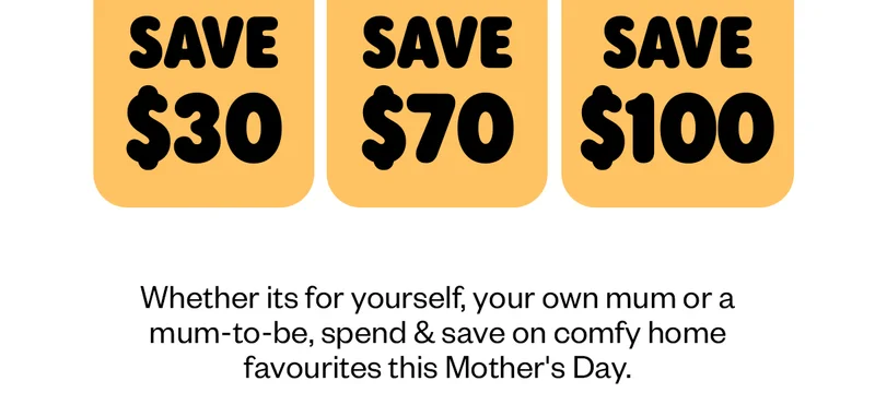 Spend $150 Save $30, Spend $250 Save $70, Spend $350 Save $100