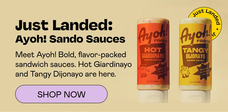 Just Landed: Ayoh! Sando Sauces | SHOP NOW