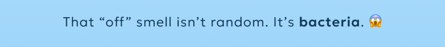 That “off” smell isn’t random. It’s bacteria.