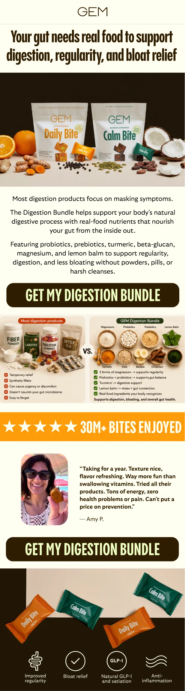 Total digestion support in 2 Bites