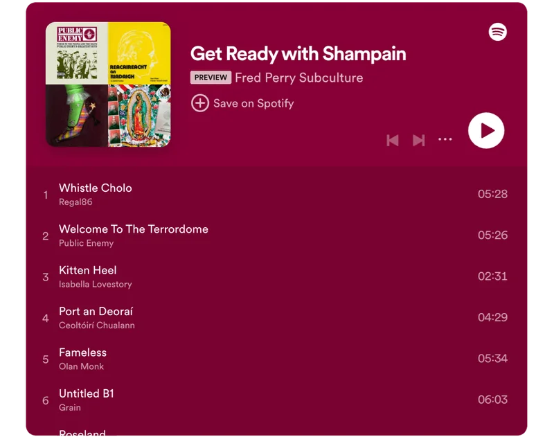 Get ready with shampain playlist