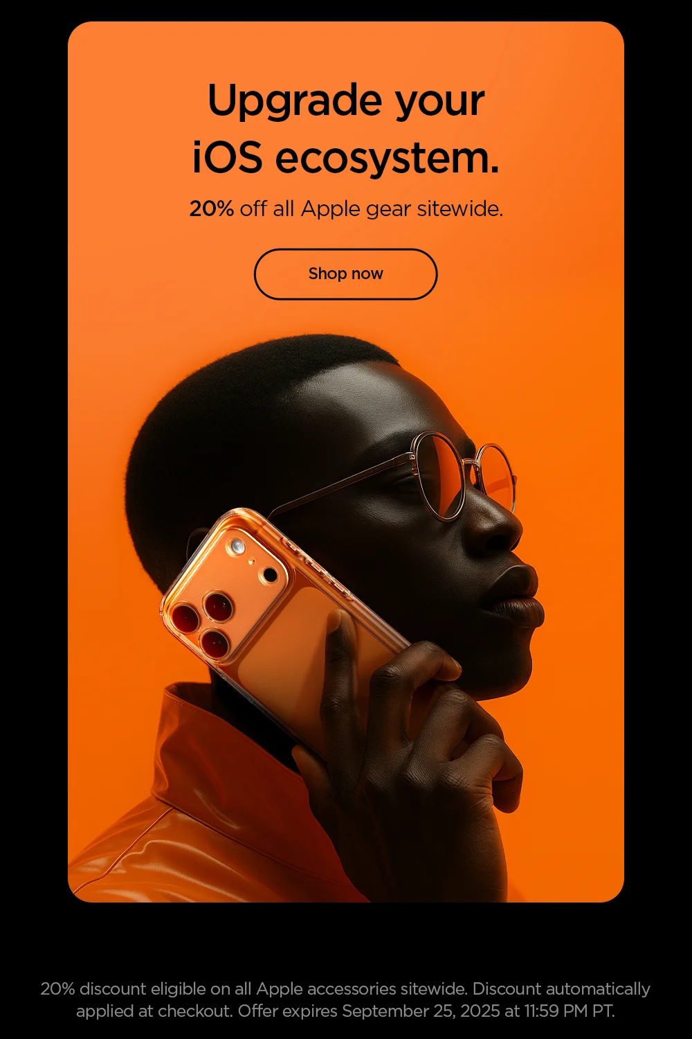 Upgrade your iOS ecosystem. 20% off all Apple gear sitewide. Shop now.
