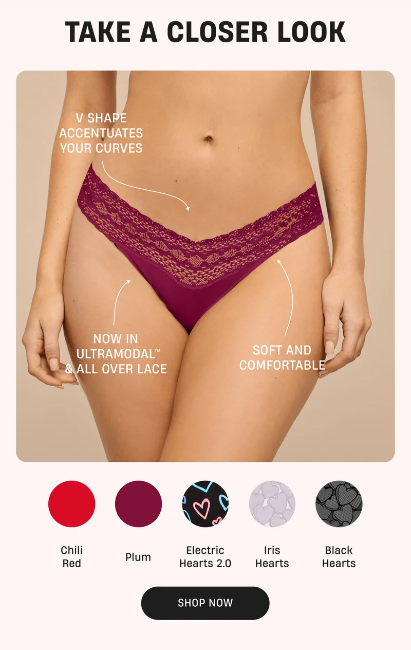 V Shape accentuates your curves | Now in UltraModal & All Over Lace | Soft and Comfortable | Shop Now