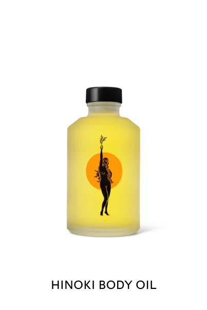 Bottle of Hinoki Body Oil