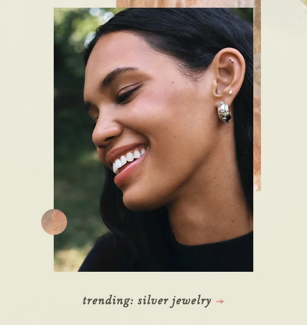 trending: silver jewelry