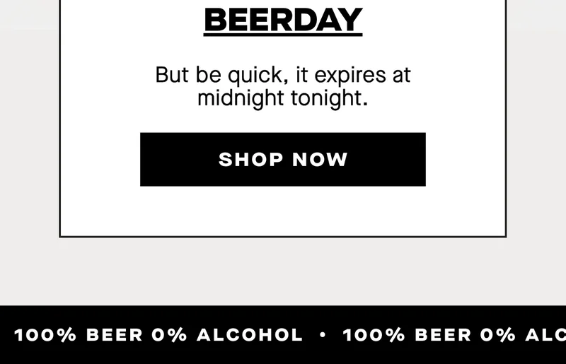 Use code: BEERDAY