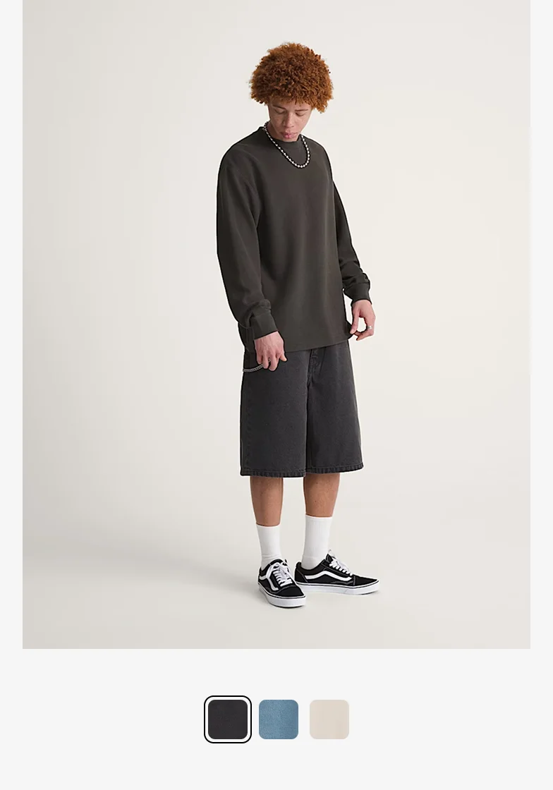 Check-5 Baggy Denim Shorts