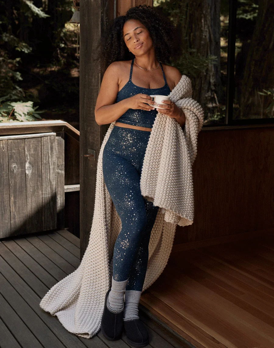 Navy Lucky Stars SoftShine High Waisted Legging