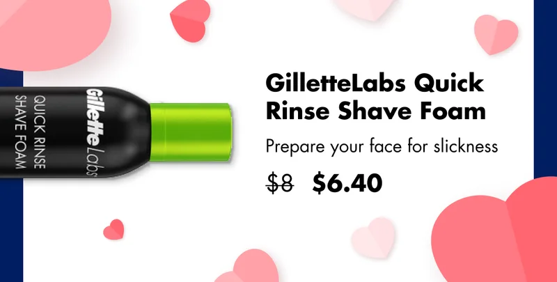 GilletteLabs Quick Rinse Shave Foam - Prepare your face for slickness. Was $8, now $6.40