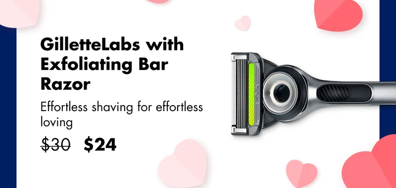 GilletteLabs with Exfoliating Bar Razor - Effortless shaving for effortless loving. Was $30, now $24