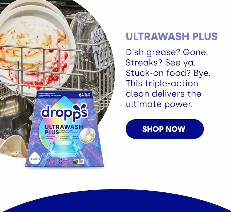 UltraWash Plus&nbsp; Dish grease? Gone. Streaks? See ya. Stuck-on food? Bye. This triple-action clean delivers the ultimate power.