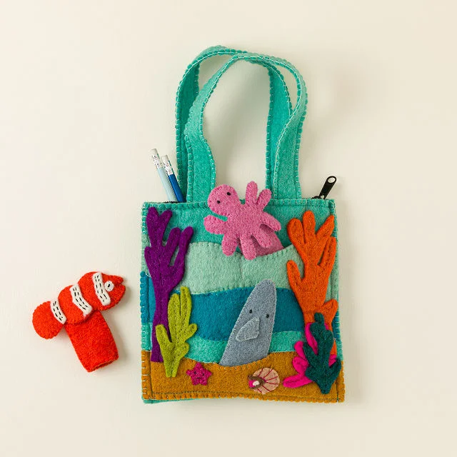 Ocean Friends Finger Puppet Bag