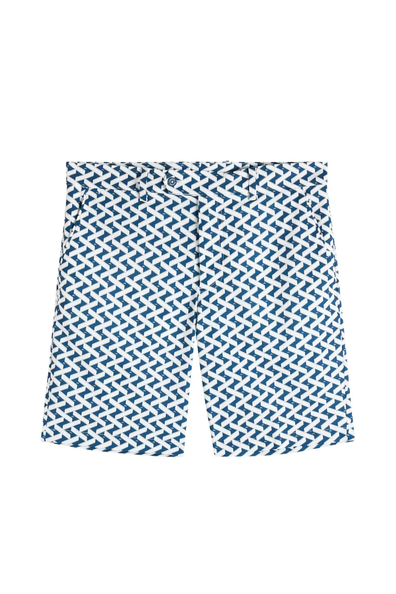 Image of Vent Print Shorts / Ladder Estate White S