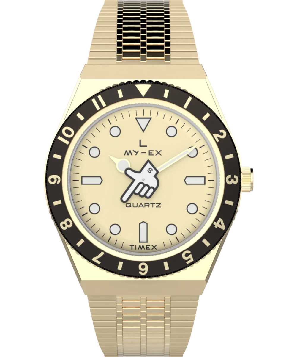 Image of Timex x seconde/seconde/ Loser 38mm Stainless Steel Bracelet Watch