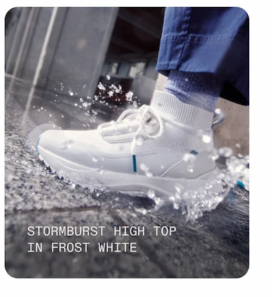 Stormburst High Top in Frost White