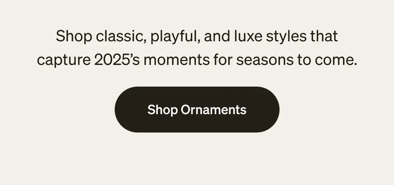 $8 Metal Ornaments + Free Shipping