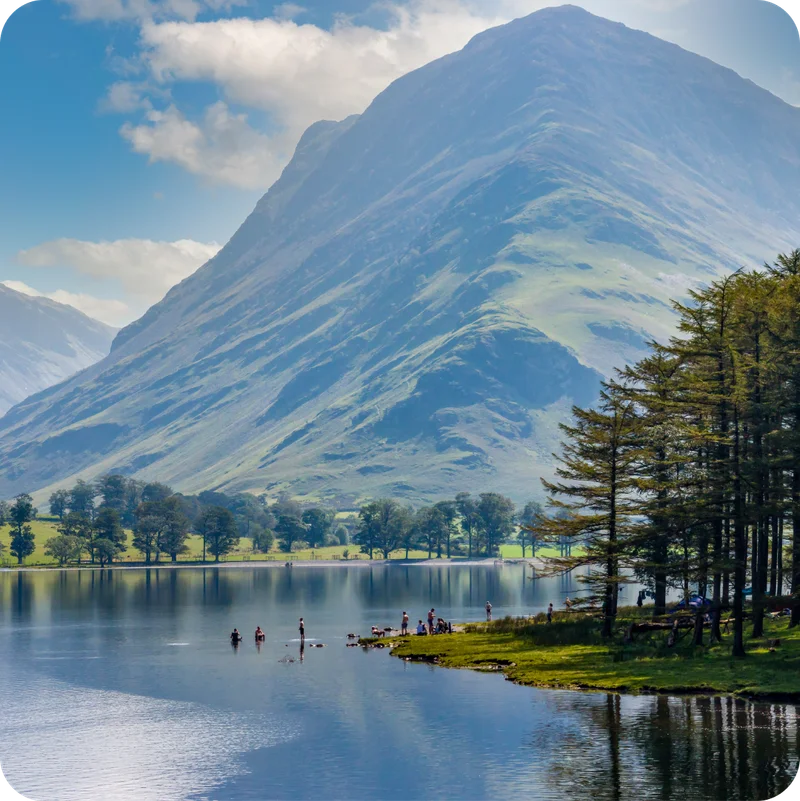 England's Lake District in summer