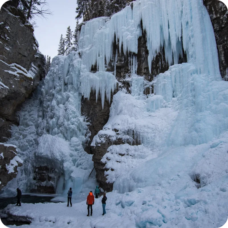 Icicles in Banff National Park